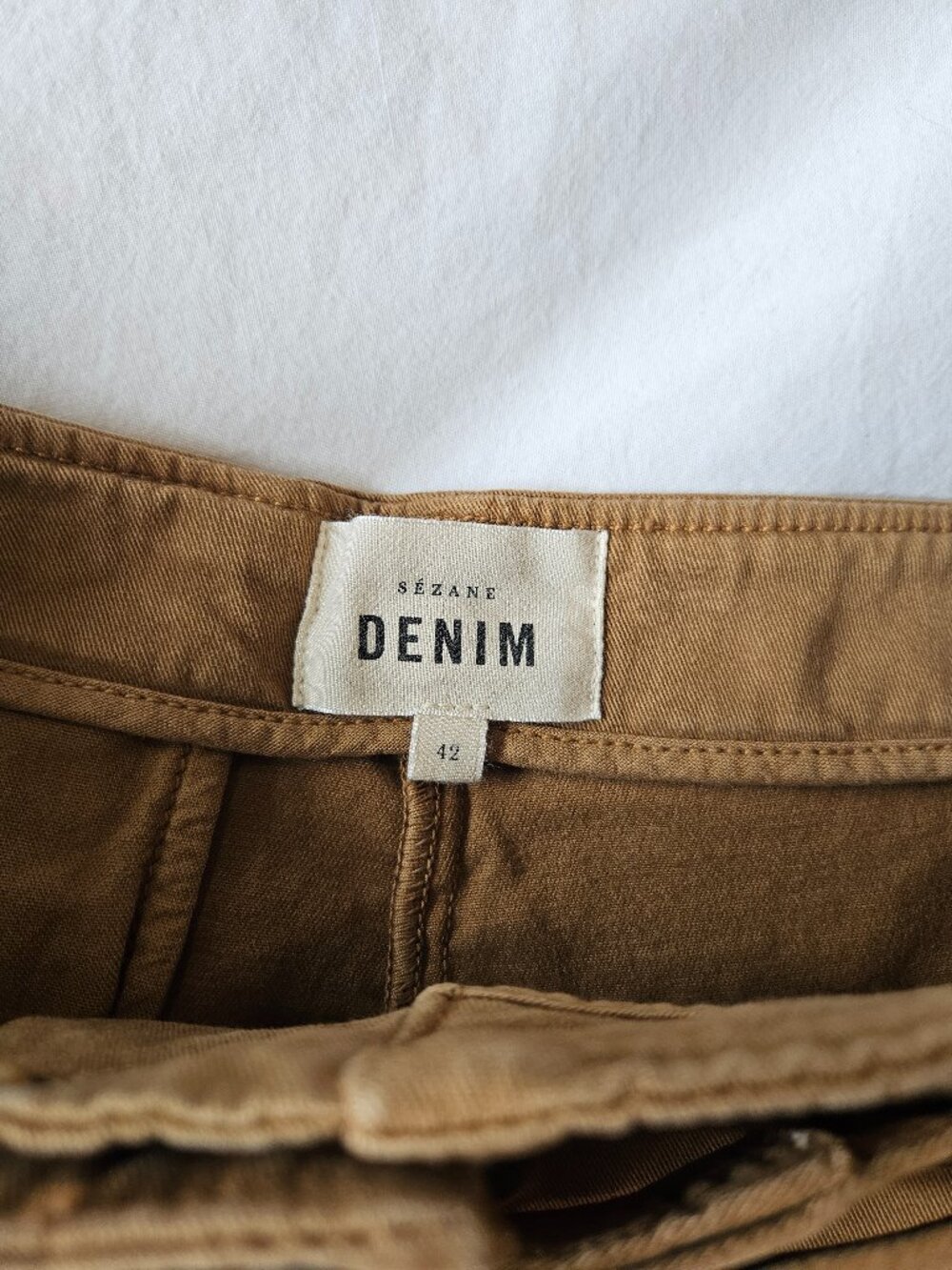 Sézane Rome High Rise Shorts Size 42 - Caramel - Picture 8 of 13